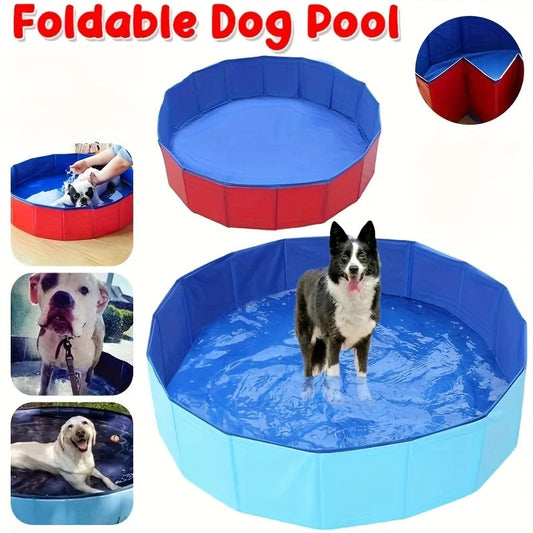 DogFri™ PawPool: Hundebad og Splash Sjov Sammenfoldelig Husdyr Swimmingpool