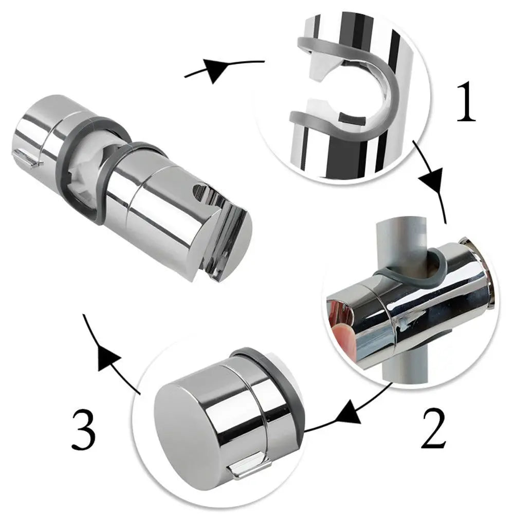 GlideHold® ShowerHolder 1+1 GRATIS: Universal Fit Nem-Justerbar Bruseholder Parentes