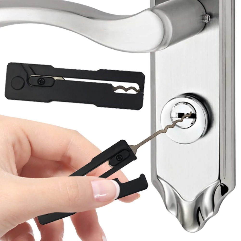 LockKey 1+1 GRATIS: Kompakt Nem At Bruge Multi-Værktøj Lomme Lås Nøgle Sæt