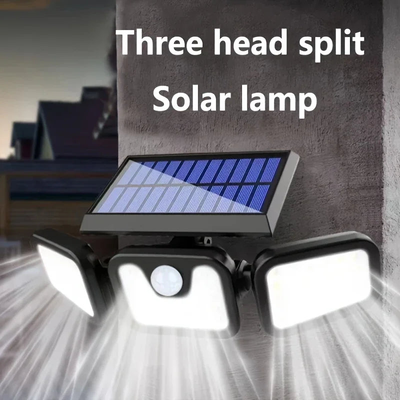 Ledsen™ TripleLights - Nem Installation Af Solcelle-Triple Lys Med Fjernbetjening