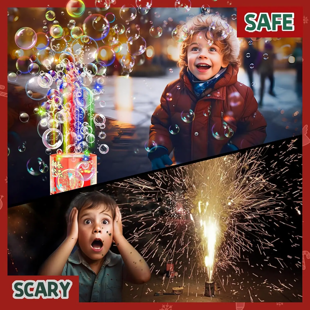Kletshuts™ BubbleFireworks: Sprudlende Sjov Magisk Fyrværkeri Boblemaskine