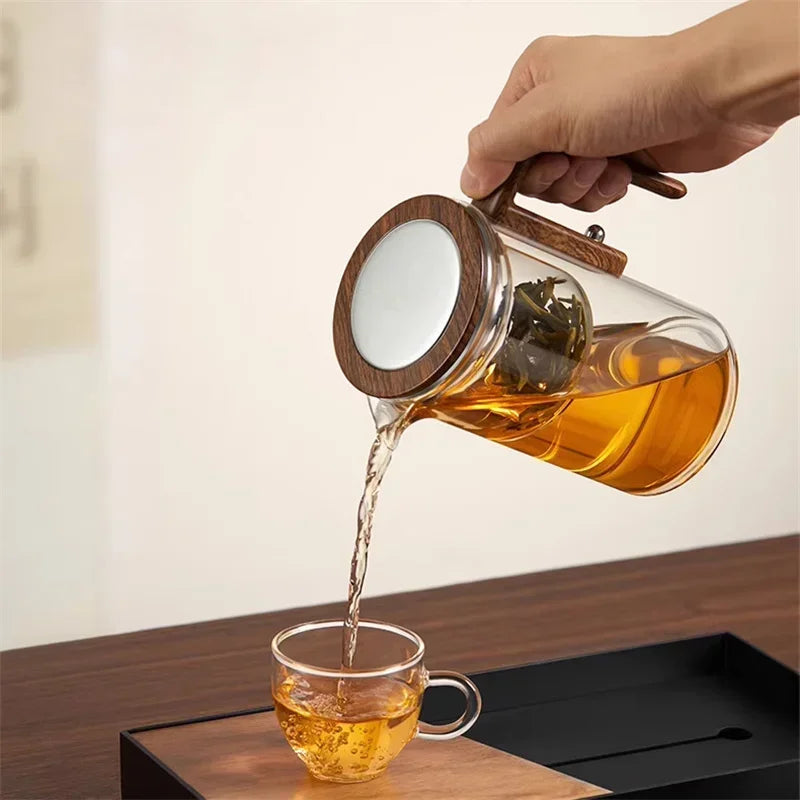 Globetrek° GlassTeapot: Automatisk Vandadskillelse Glas Tekande