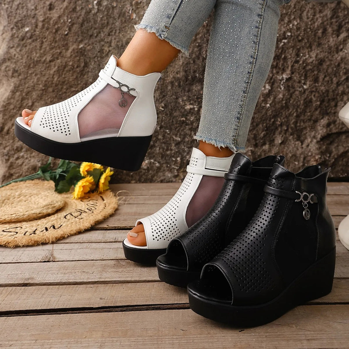 Happy™ FlexiSandals : Åndbar Komfort Og Elegant Fleksibel Stil Sandaler