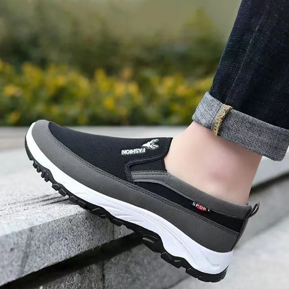 Happy™ EasyShoes: Mænds Stilfulde Tilfældig Komfortable Smutte-På Båd Let Sko