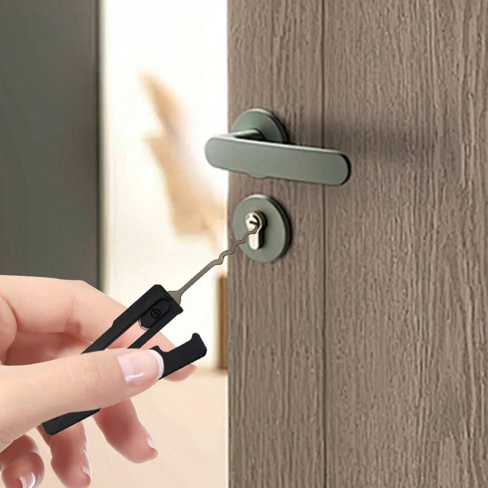 LockKey 1+1 GRATIS: Kompakt Nem At Bruge Multi-Værktøj Lomme Lås Nøgle Sæt