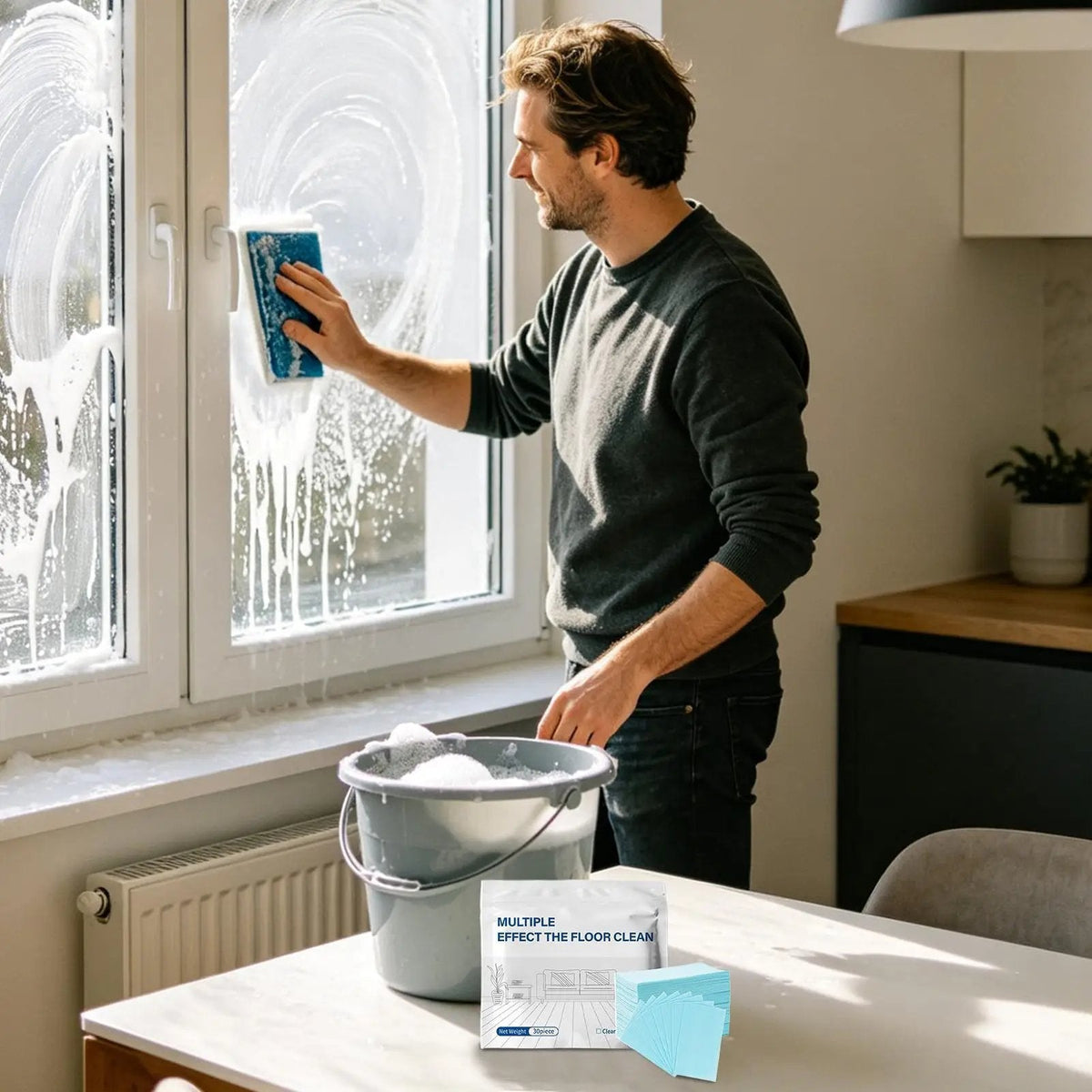 Cleaner Pro° CleaningSheets 1+1 GRATIS: Multi-formål Gulvrengørings Tablet Ark