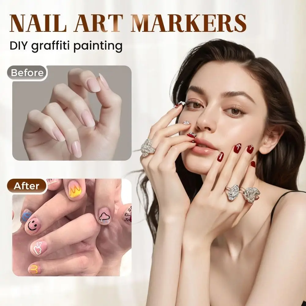 NailStyler™: Præcision Negle Kunst Liner Værktøj Sæt Negle Styler
