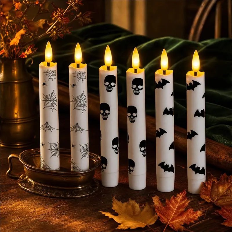 Ledsen™ SpookyLights 3+3 GRATIS: Dekorative Halloween LED Stearinlys