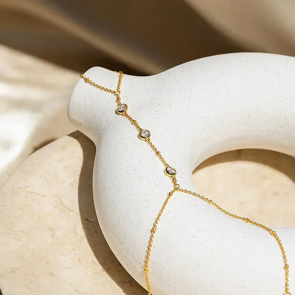 Jewelance™ HandChain 1+1 GRATIS: Elegant Delikat Minimalistisk Håndkæde