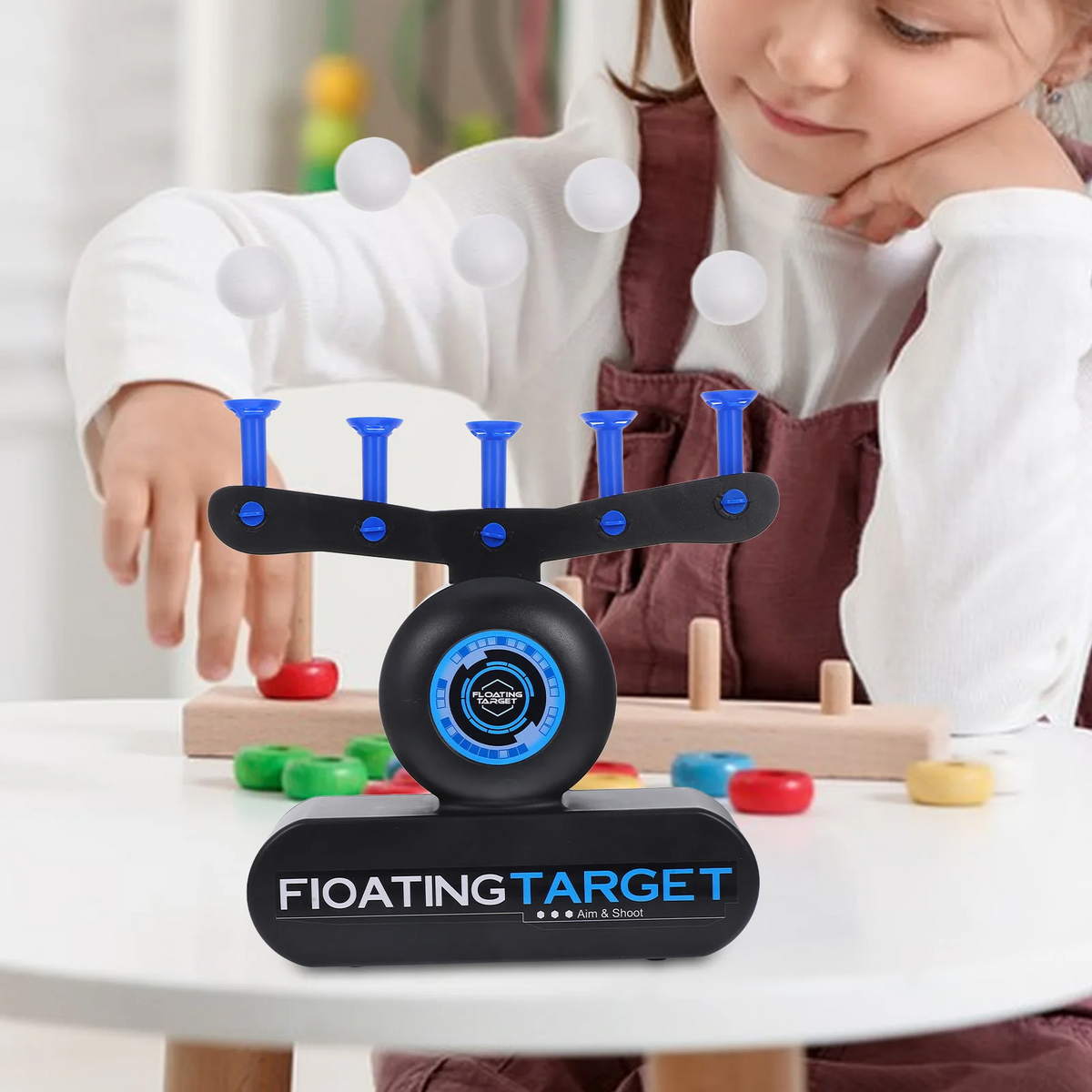 Kletshuts™ AirshotToy: Flydende Kugle Airshot Mål Skydning Legetøj Spil Sæt
