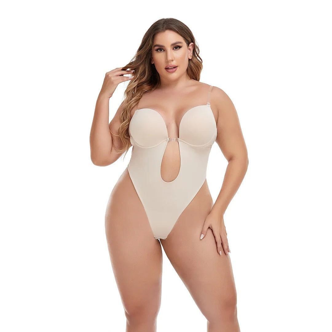 Icone™ SeamlessBodysuit: Lavt Snit Sømløs Bodysuit Shapewear