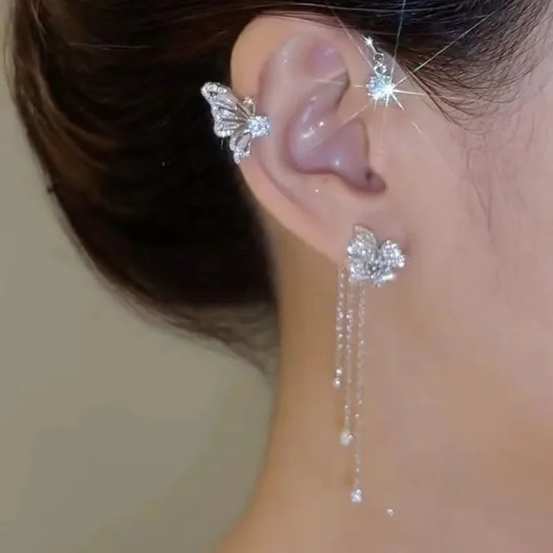 Jewelance™ EarCuffs 1+1 GRATIS: Luksus Mode Sommerfugl Zircon Kvast Øre Manchetter