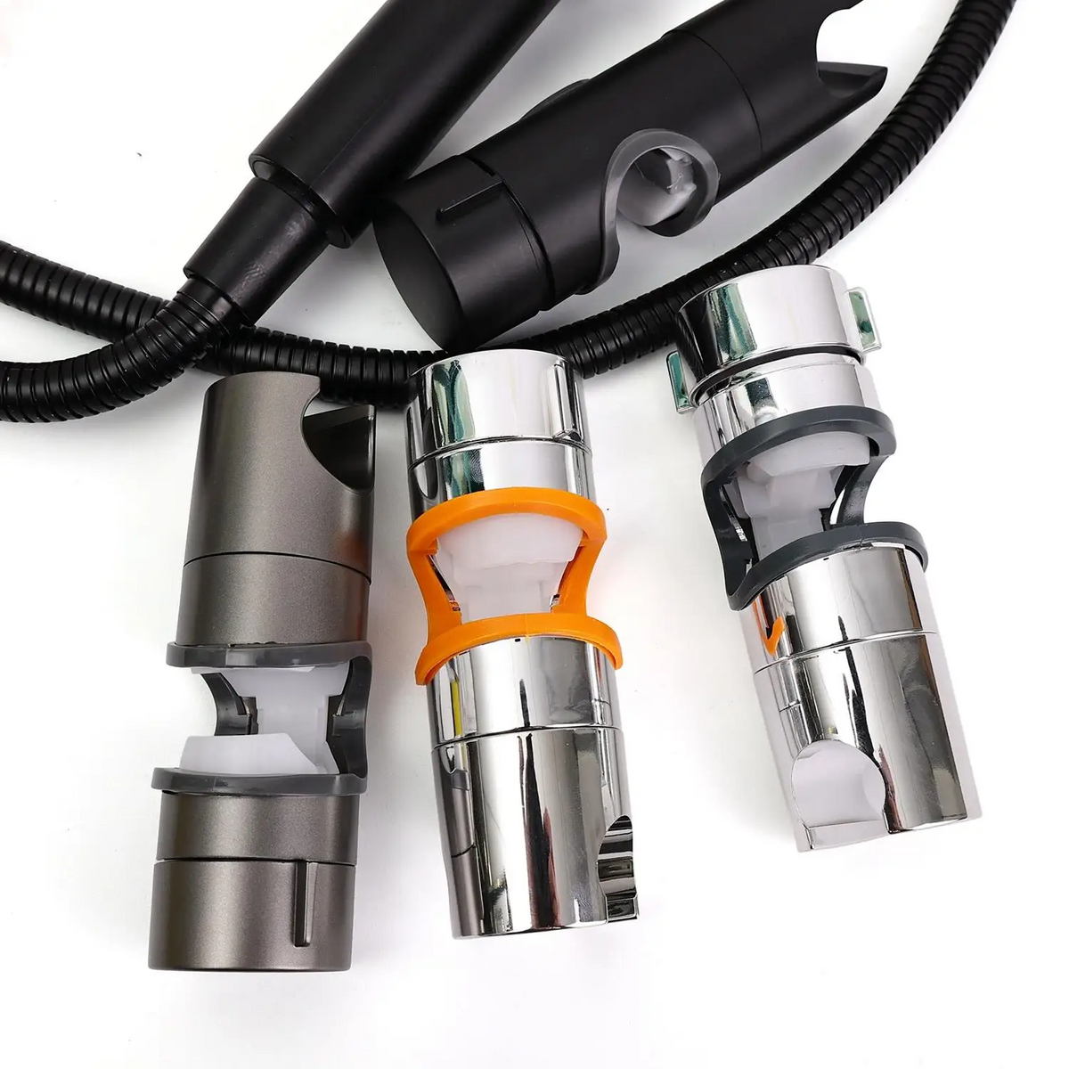 GlideHold® ShowerHolder 1+1 GRATIS: Universal Fit Nem-Justerbar Bruseholder Parentes