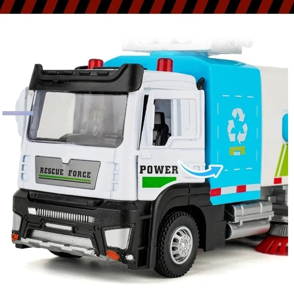 Kletshuts™ CleaningTruck: Realistisk Mini Gadefejningslegetøj Til Børn