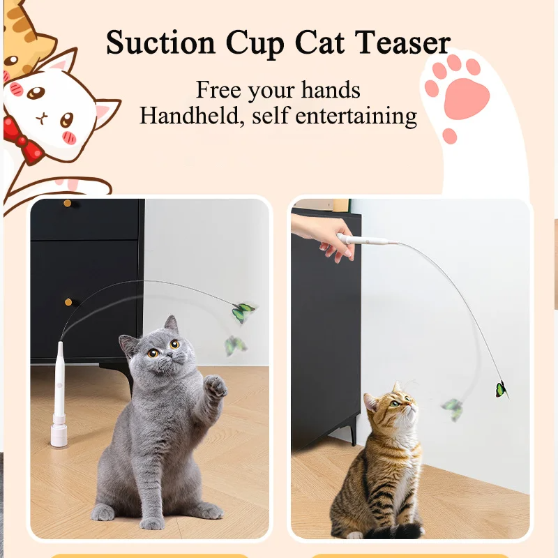Catfri® DancingButterfly: Interaktiv Legesyg Dansende Sommerfugl Til Katte