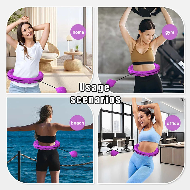 BodyHoop: Vægtet Talje Kondition Trænings Legeme Hoop
