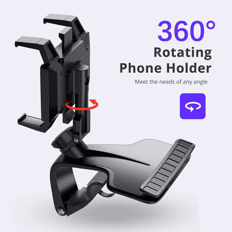 Holder360° RotatableHolder 1+1 GRATIS - Biltelefon Dashboard Rotérbar Holder