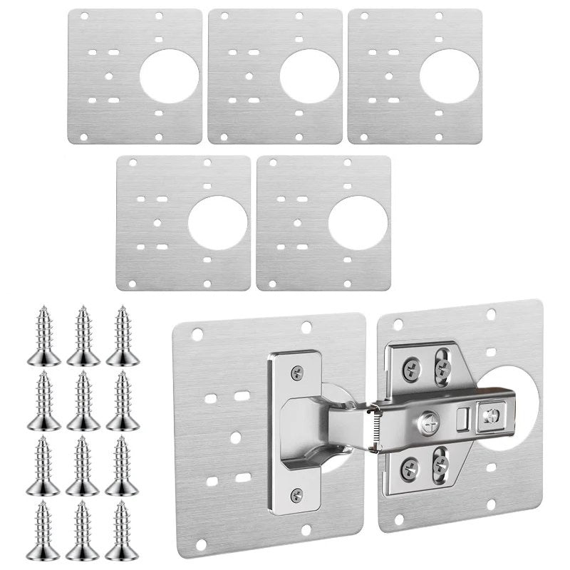 HingePlate 1+1 GRATIS: DIY Møbler Hængsler Reparation Sideplade