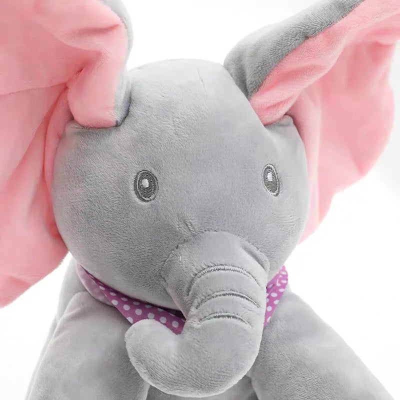 Kletshuts™ ElephantToy: Interaktiv Peekaboo Øre-Flappende Elefant Legetøj
