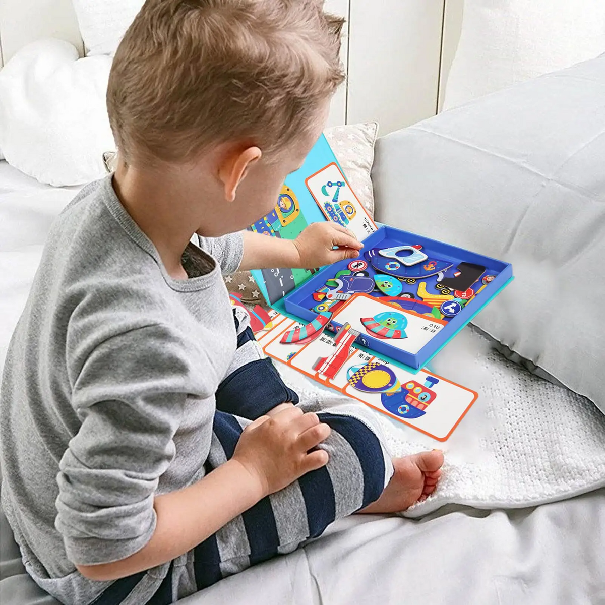 Kletshuts™ CharacterPuzzle: Interaktivt Ændring Karakter Puslespil Spil Sæt Legetøj