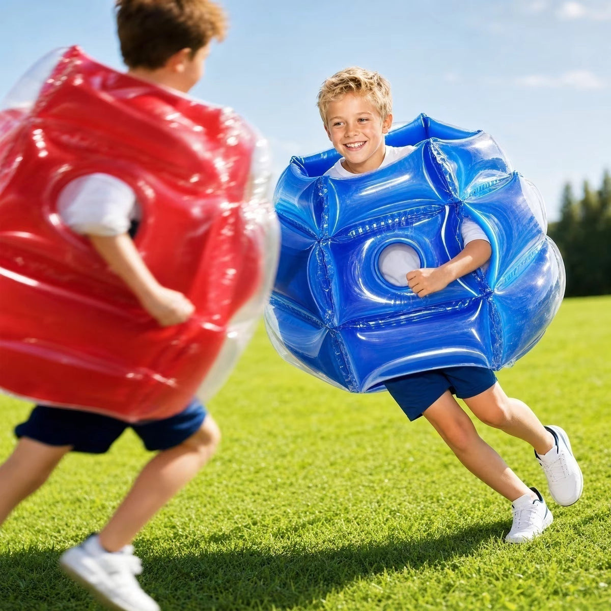Kletshuts™ InflatableBumper: Oppusteligt Børne Bumper Sjov Kollision Spil