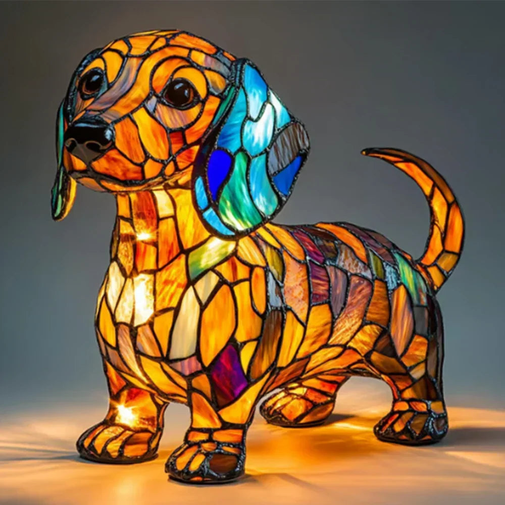 Lysende hund – håndlavet lampe, der varmer hjertet
