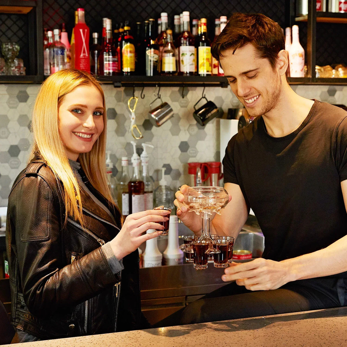 ShotDispenser™ - 6 Shot Glas Drikke Fest Dispenser