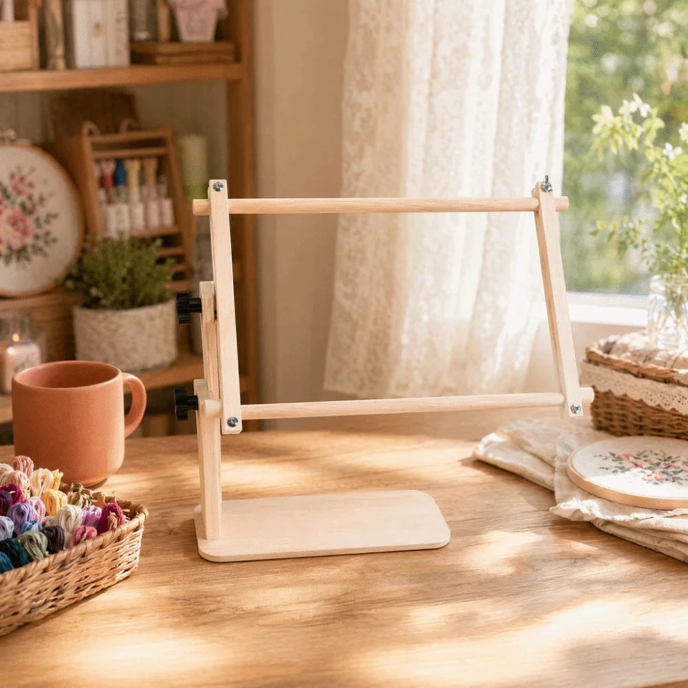 Holder360° EmbroideryStand: Justerbar Broderi Stativ Ramme Holder Værktøj