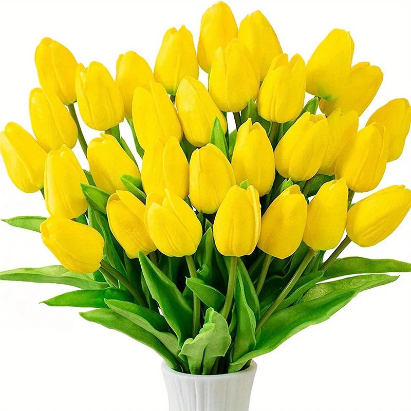 ArtificialTulips: Realistisk Skønhed Kunstig Blomsterdekoration Tulipansæt