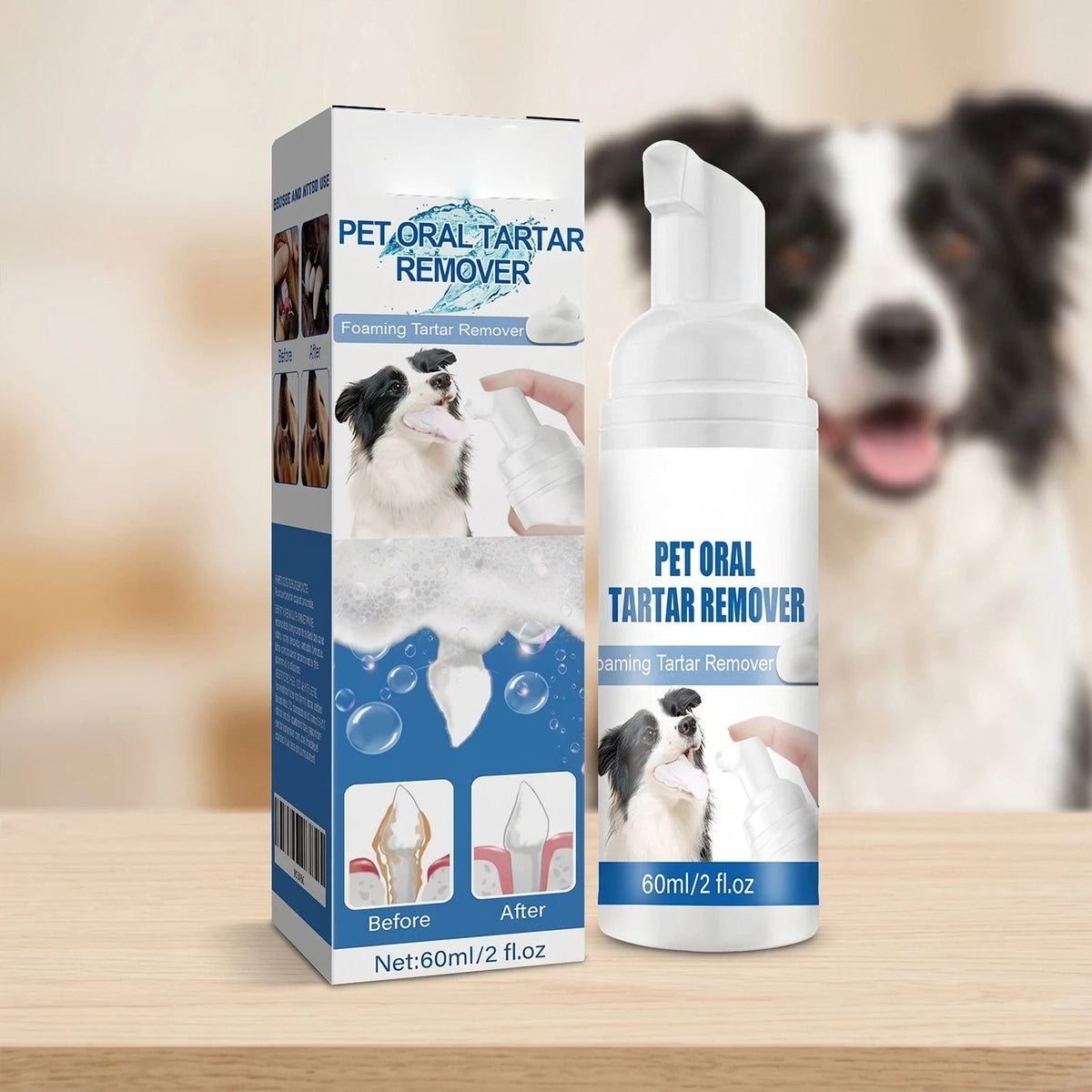 DogCatFri™ OralPet 1+1 GRATIS: Tandrensning Og Mundpleje Skum Spray Til Dyr