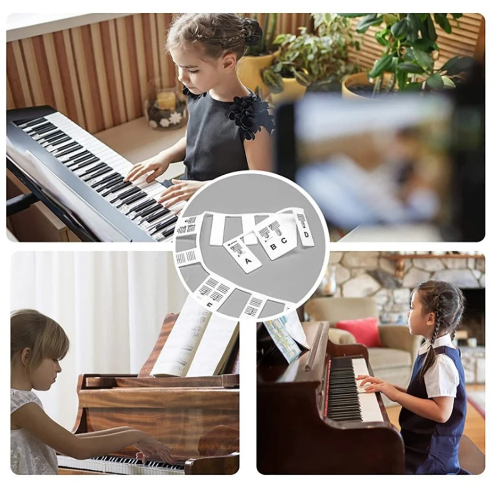 KeyboardLabel - Aftagelig Klaver og Tastatur Silikone Etiket