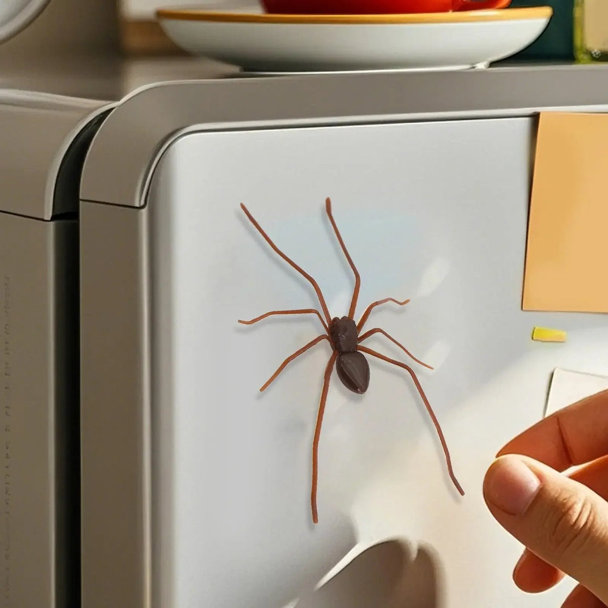 MagneticSpider 2+3 GRATIS: Magnetisk Realistisk 3D Edderkop Dekor Til Køleskab