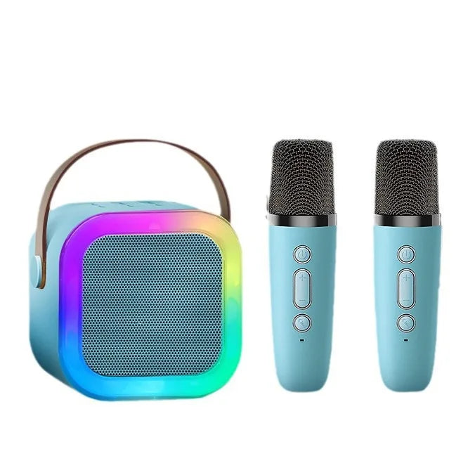 KaraokePro – Mini Karaokemaskine Med Trådløse Mikrofoner
