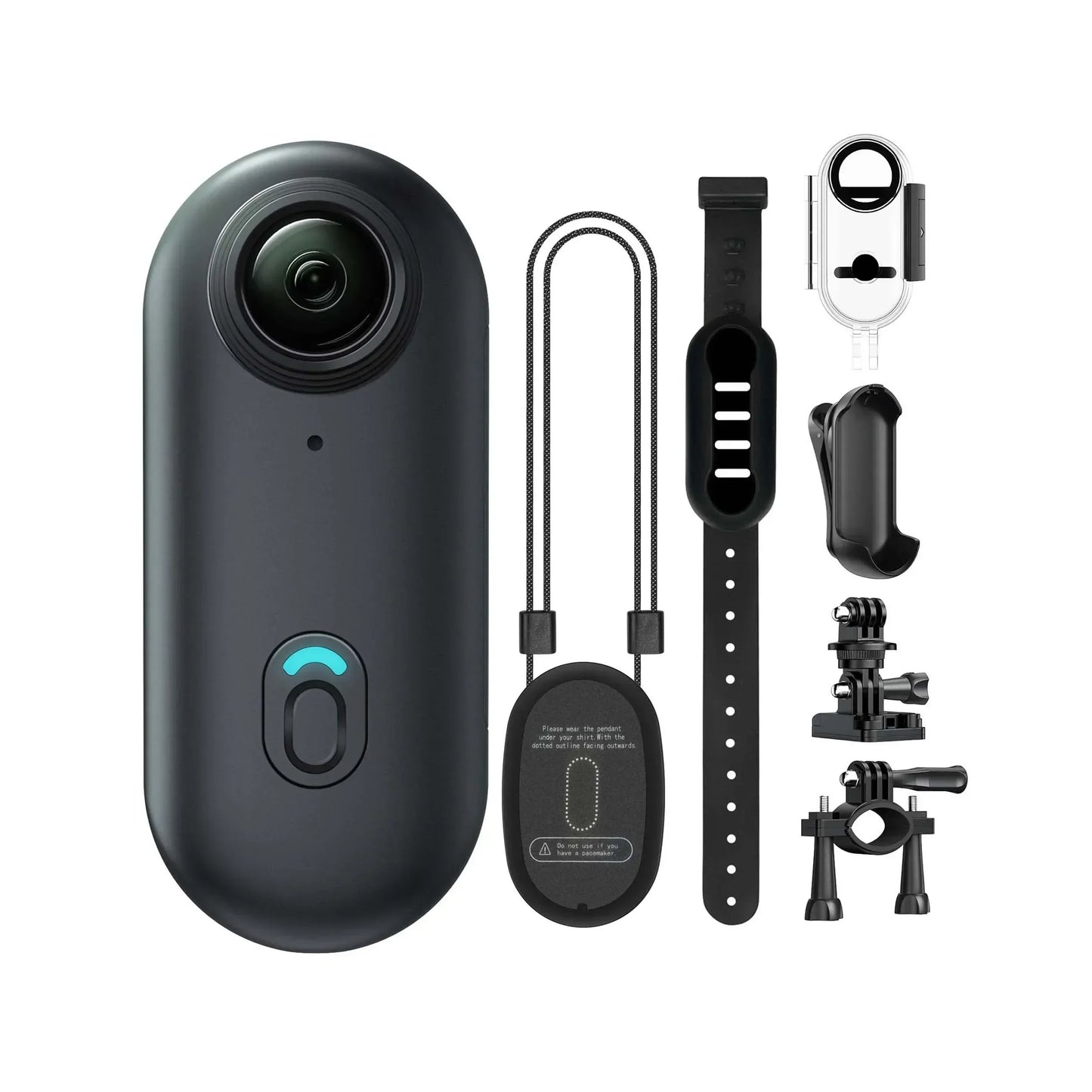 Vandtæt 4K-mini-actionkamera med WiFi og 360° magnetisk holder
