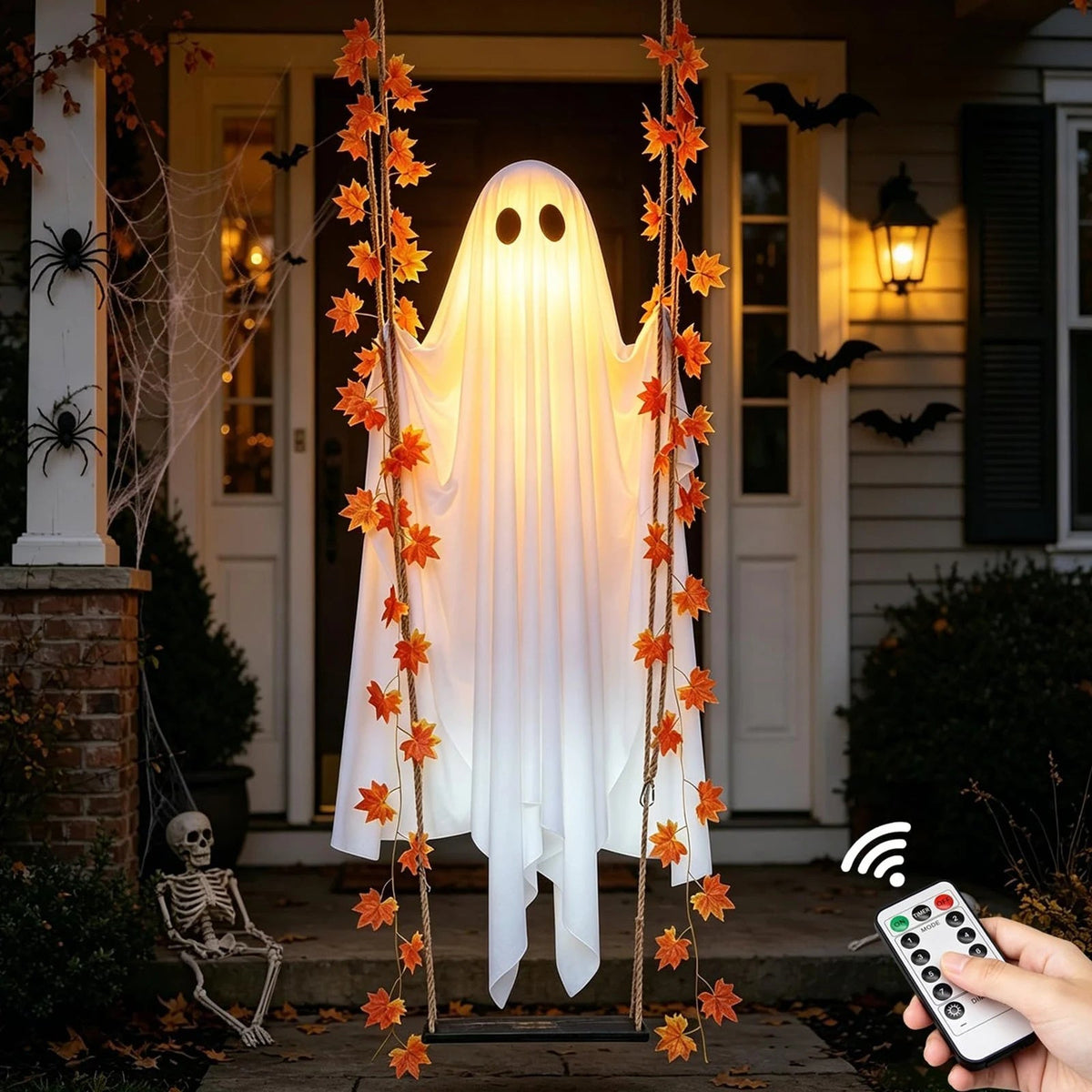 SpookyDecor - Svingende Spøgelse Halloween Spooky Dekoration