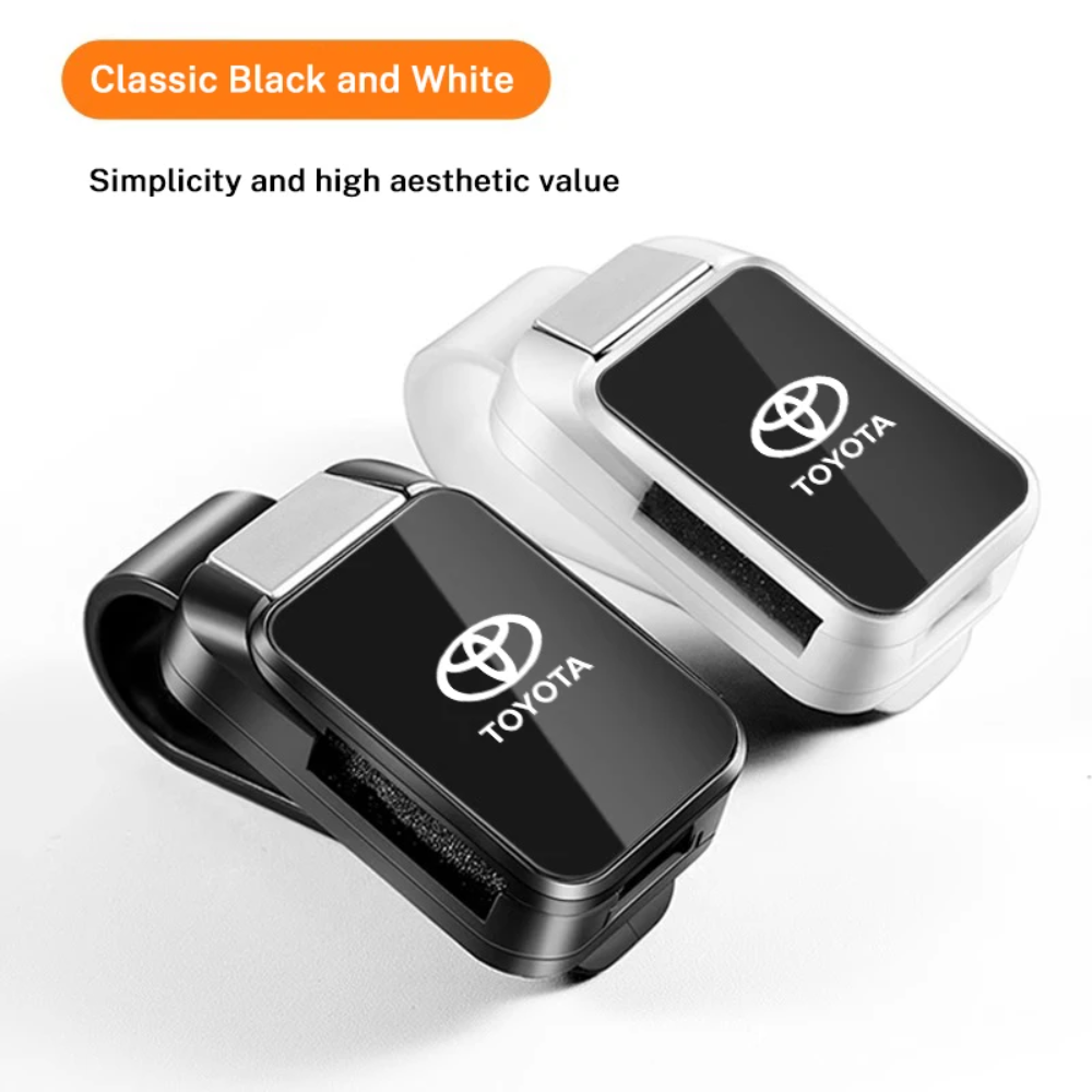 GlideHold® SunglassHolder 1+1 GRATIS: Høj Kvalitet Sikker Let Adgang Solbrille Holder