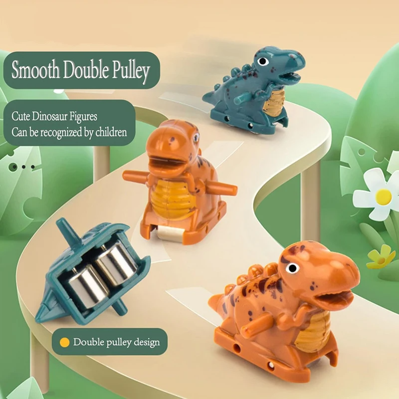 Kletshuts™ DinoSlide: Automatisk Dino Slide Spor Legetøj Til Børn