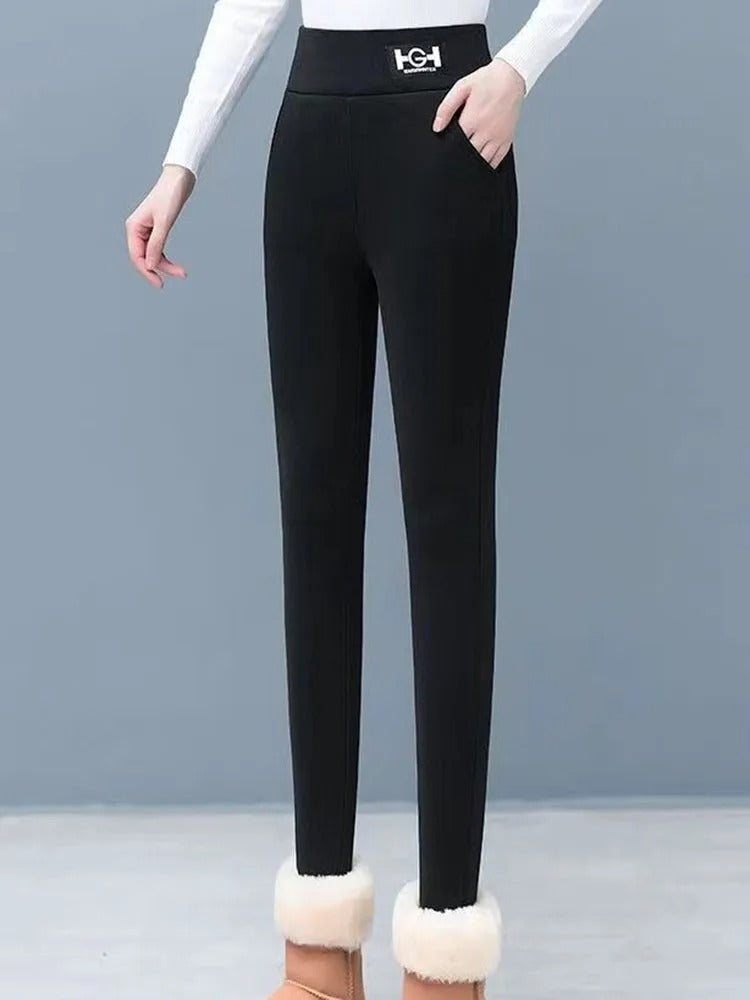 Icone™ PocketLeggings: Højtaljet Vinter Lomme Leggings