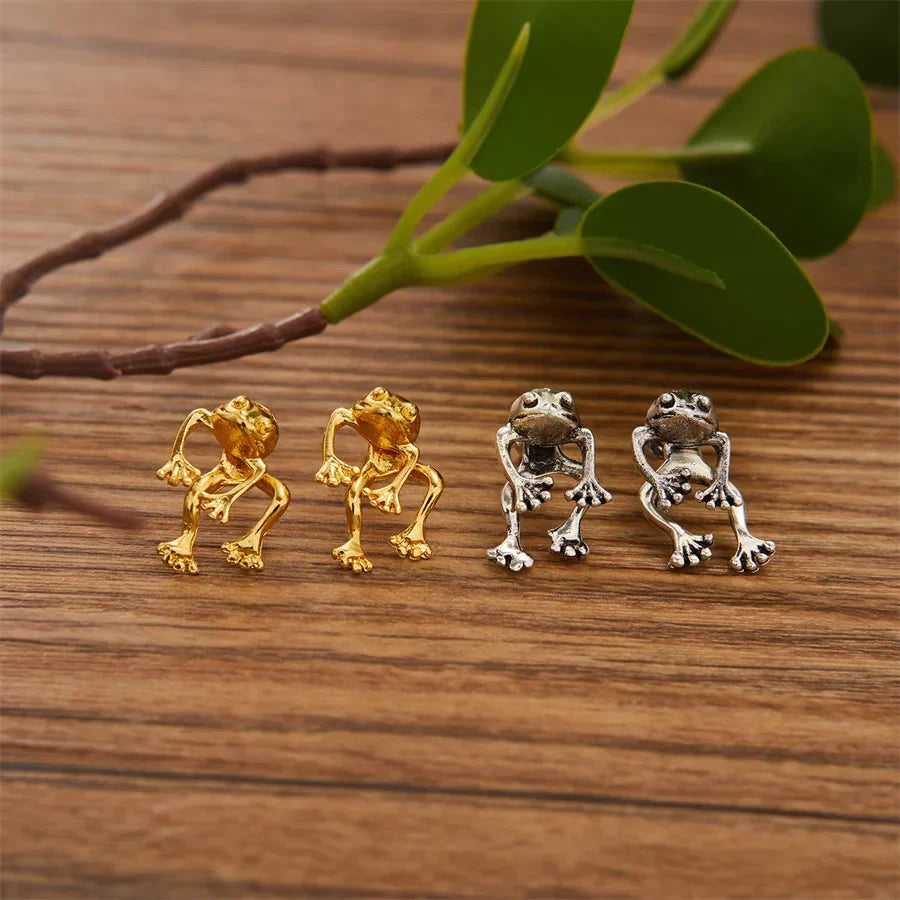 Jewelance™ FrogEarrings 1+1 GRATIS: Søde Temperament Frø Stud Øreringe