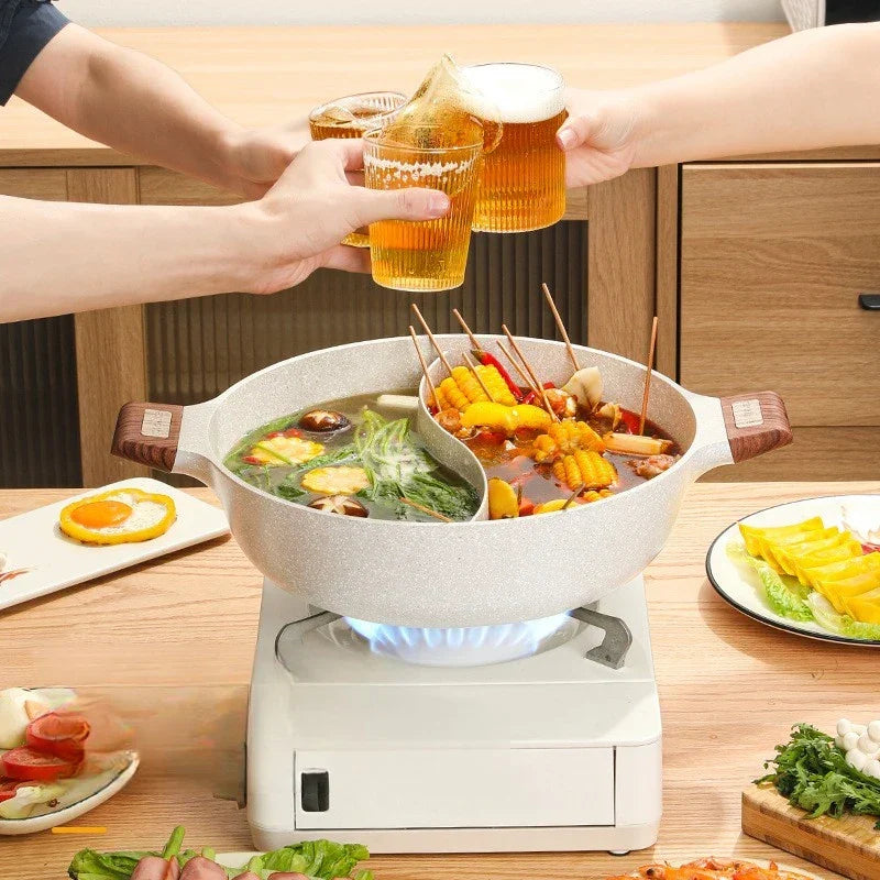 Globetrek° DualPot - Yin Yang Design Non-Stick Gryde Med Dobbelt Bund
