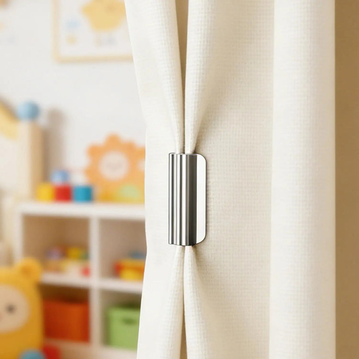 GlideHold® CurtainHolders 2+2 GRATIS: Elegant Minimalistisk Magnetisk Gardinholdere