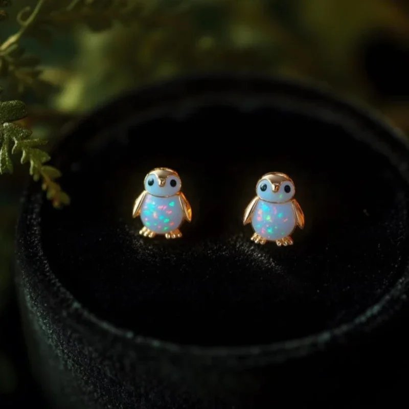 Jewelance™  PenguinEarrings 1+1 GRATIS: Søde Elegante Pingvin Stud Mode Øreringe