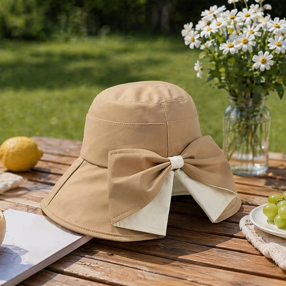Icone™ ElegantHat 1+1 GRATIS: Bred Skygge Med Elegant Sløjfe Stil Hat