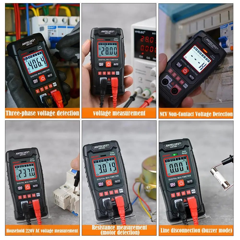 VoltageMultimeter - Høj Præcision Spænding Og Frekvens Digital Multimeter Tester