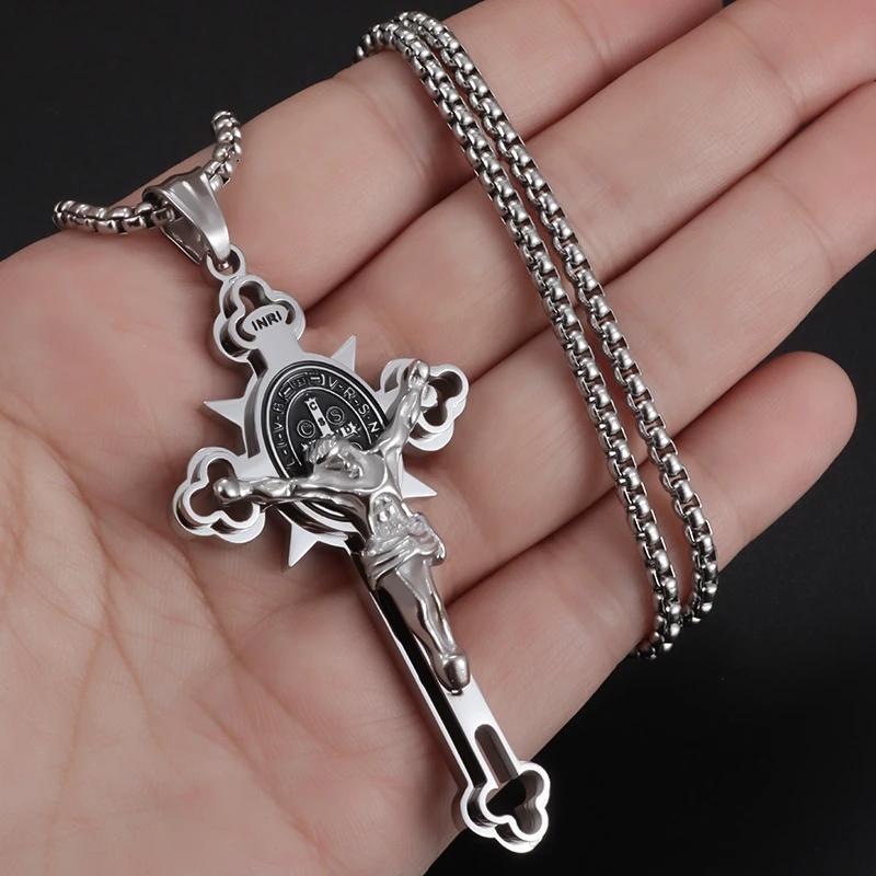 Jewelance™ CrossProtection 1+1 GRATIS: Åndelig Beskyttelse Kors Vedhæng Halskæde Med Gaveæske