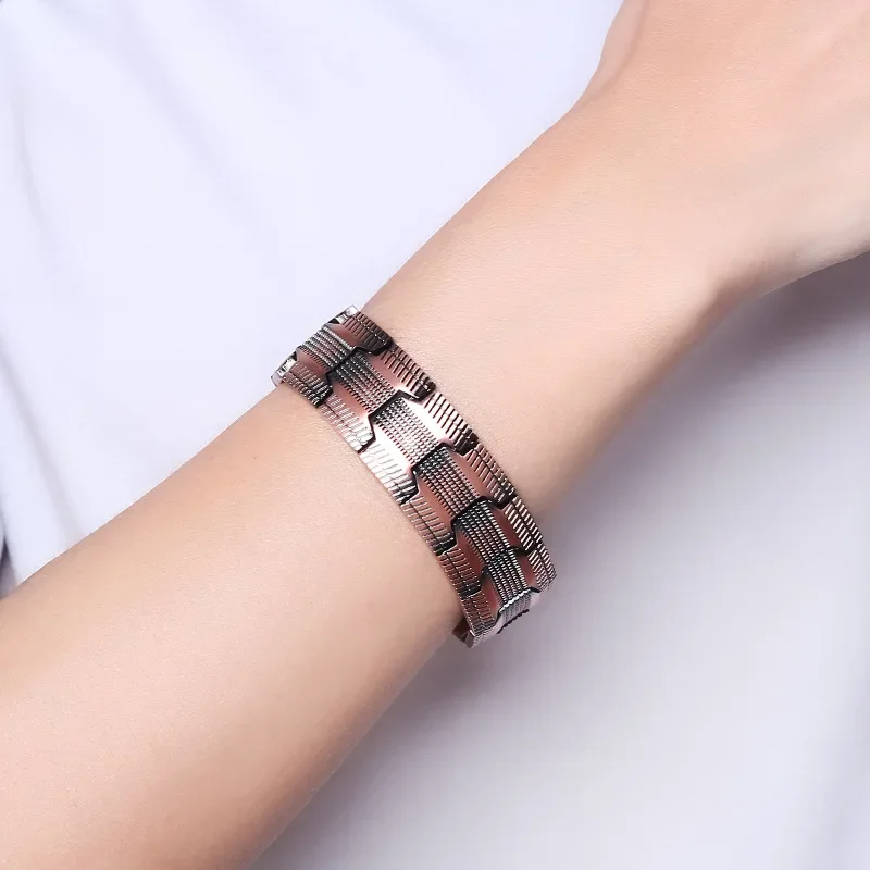 Jewelance™ MagneticBracelet 1+1 GRATIS: Premium Tre-Rækket Design Magnetisk Armbånd