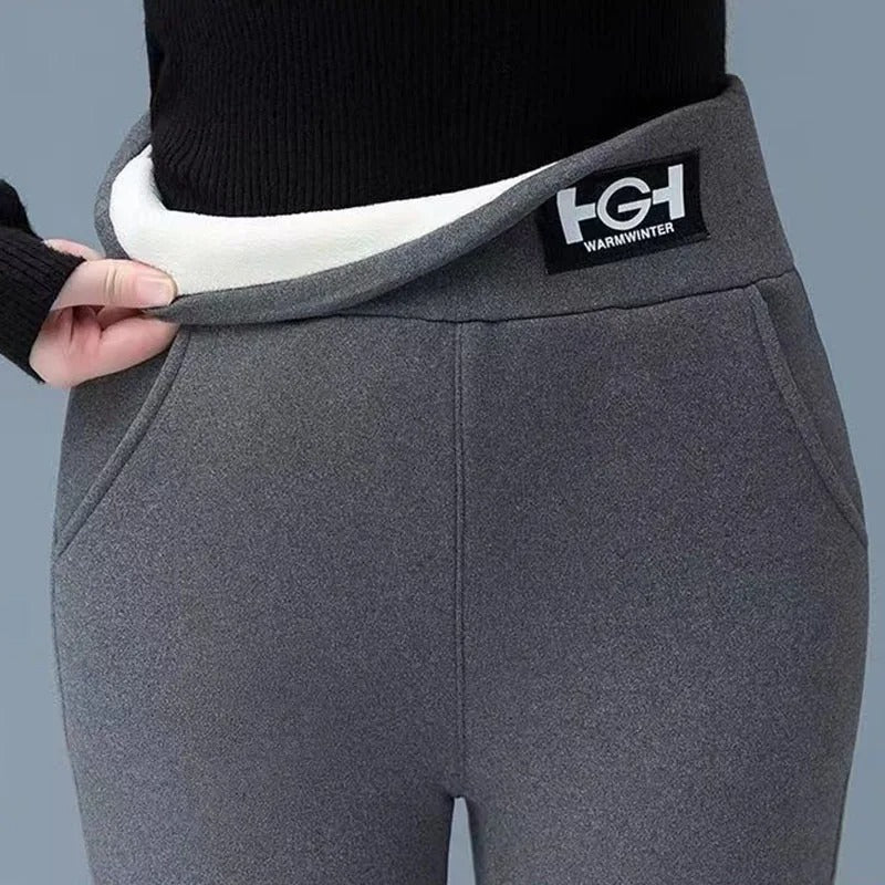 Icone™ PocketLeggings: Højtaljet Vinter Lomme Leggings