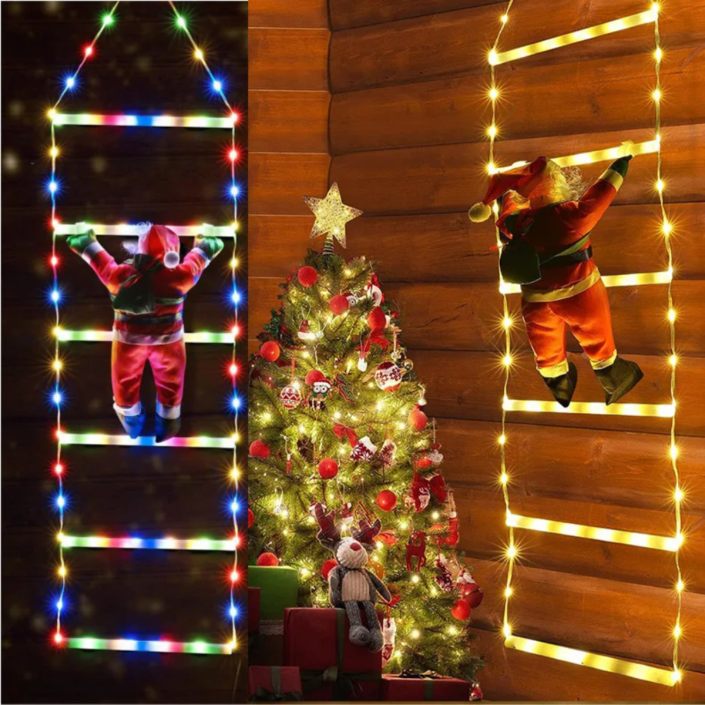Ledsen™ ChristmasLadder: Holdbar Udendørs LED Jul Stige Lys Visning