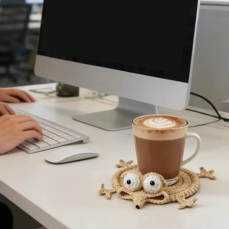 Globetrek° CrochetCoaster  1+1 GRATIS: Sjov Hækle Egern Coaster