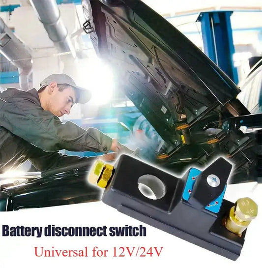 BatterySwitch 1+1 GRATIS - 12V / 24V Bilbatteri Afbryder Kontakt